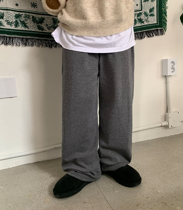 Fenme Brushed Banding Layered Pants
